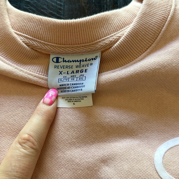 Champion Reverse Weave Cropped Crewneck Sweatshirt - Picture 4 of 4